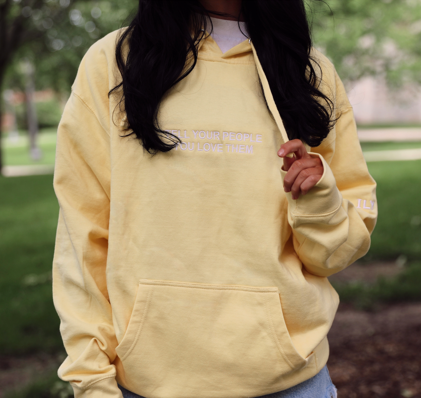 Tell Your People Sweatshirt - Light Yellow