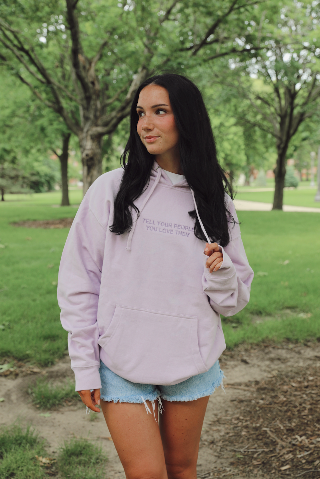 Tell Your People Sweatshirt - Light Purple