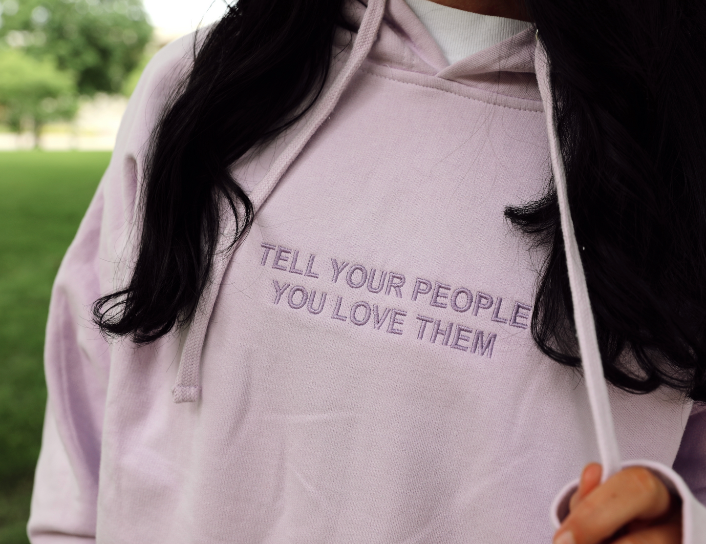 Tell Your People Sweatshirt - Light Purple