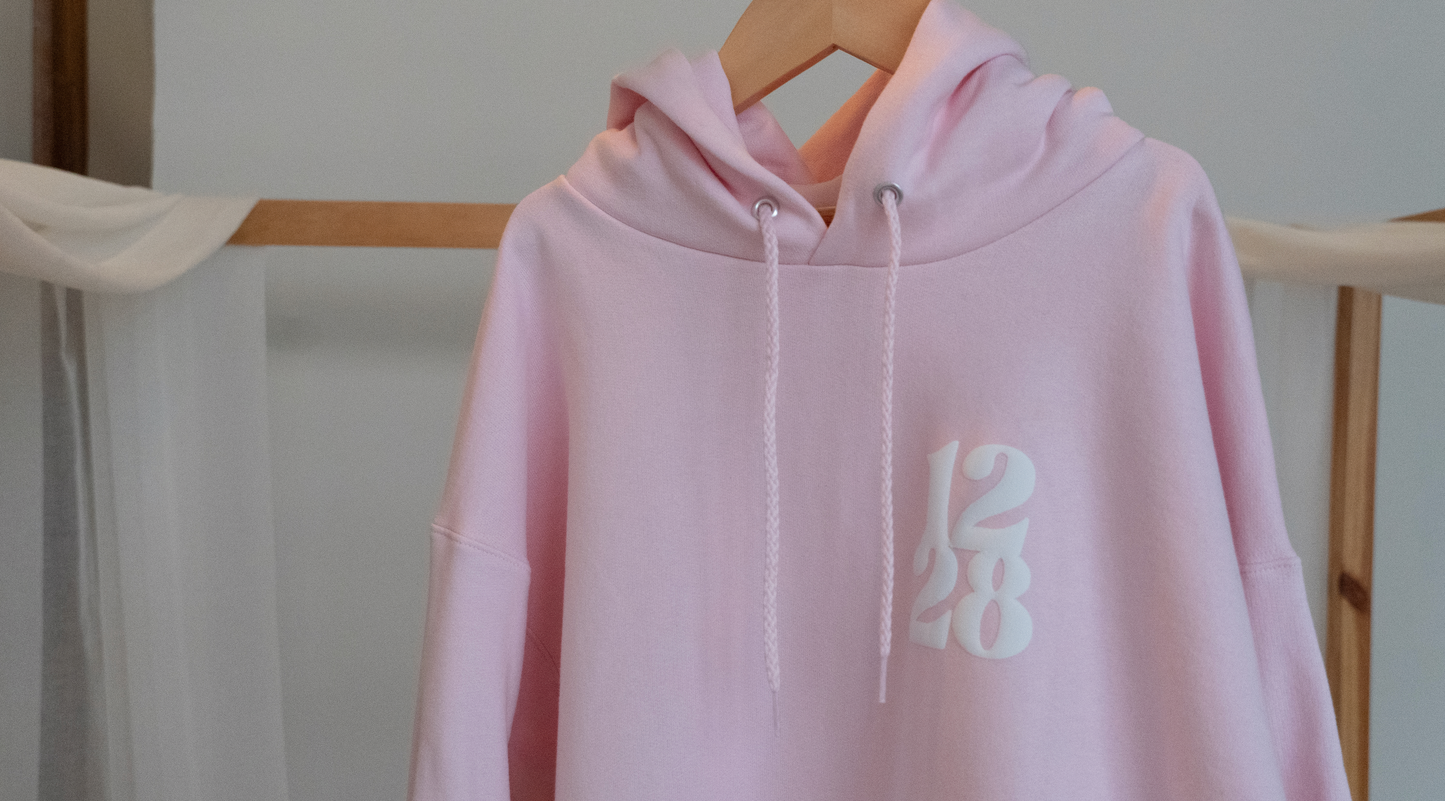 "How Much More" Hoodie - Light Pink