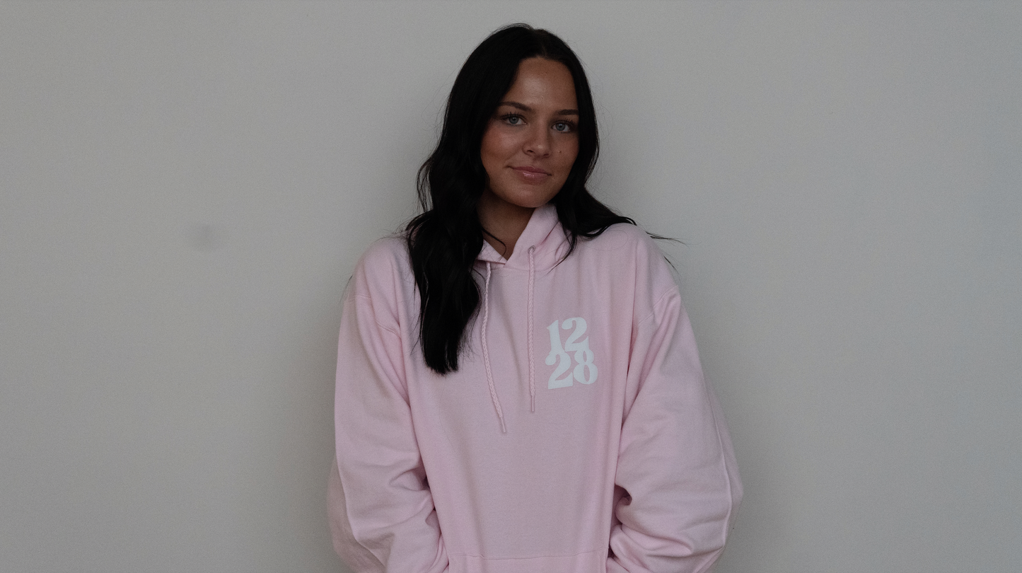 "How Much More" Hoodie - Light Pink